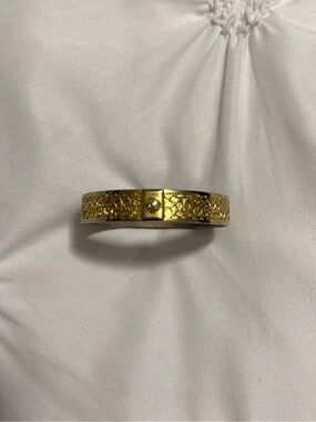 vintage coach gold and silver bangle bracelet